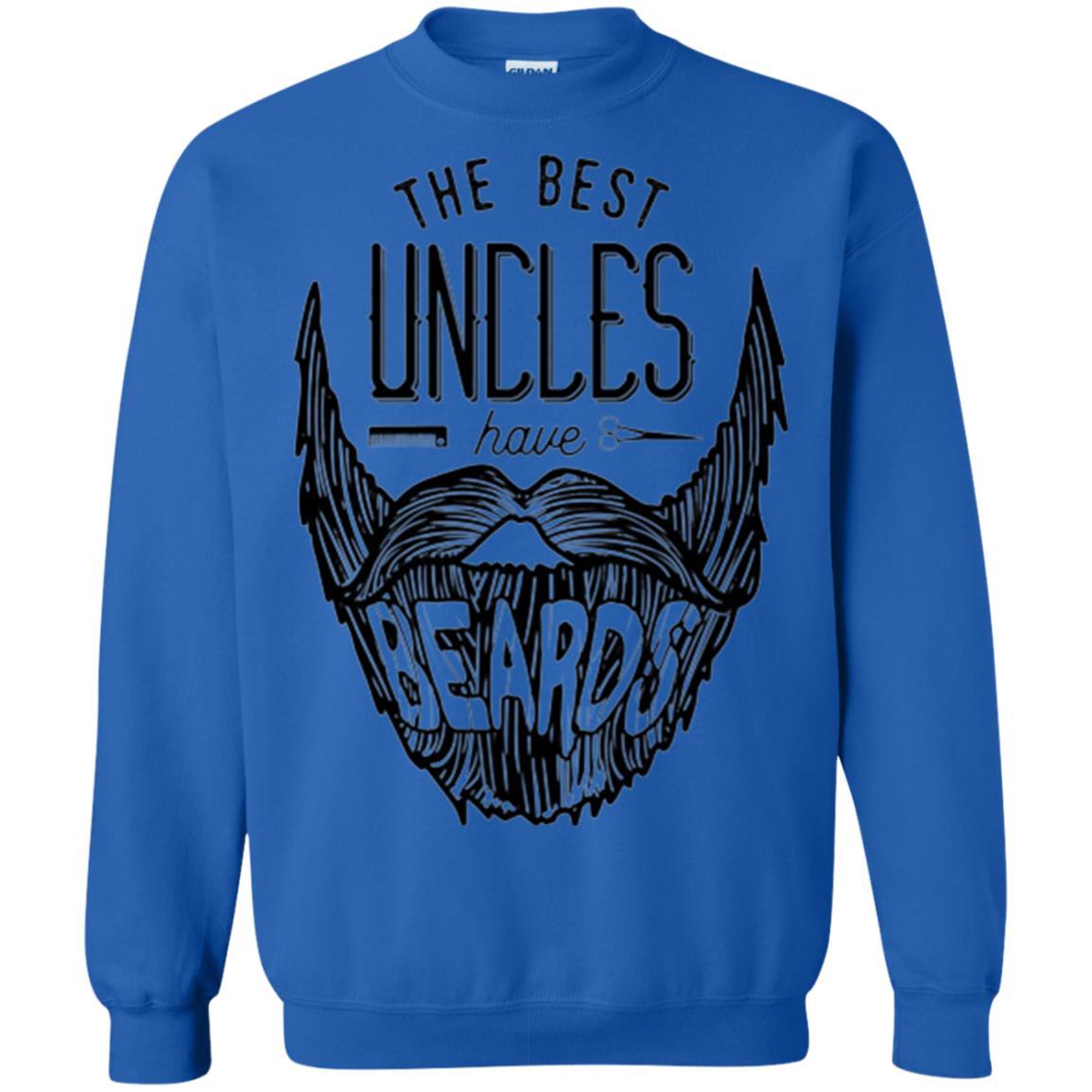 Funny Uncle T-shirt The Best Uncles Have Beards Royal