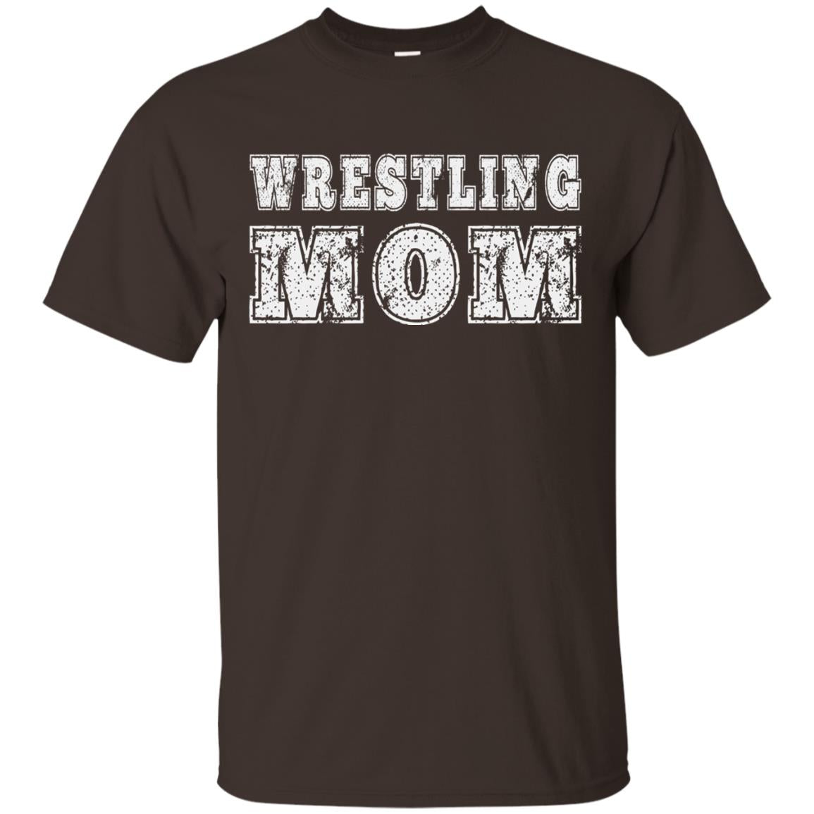 Wrestling Mom Mommy T-shirt Dark Chocolate