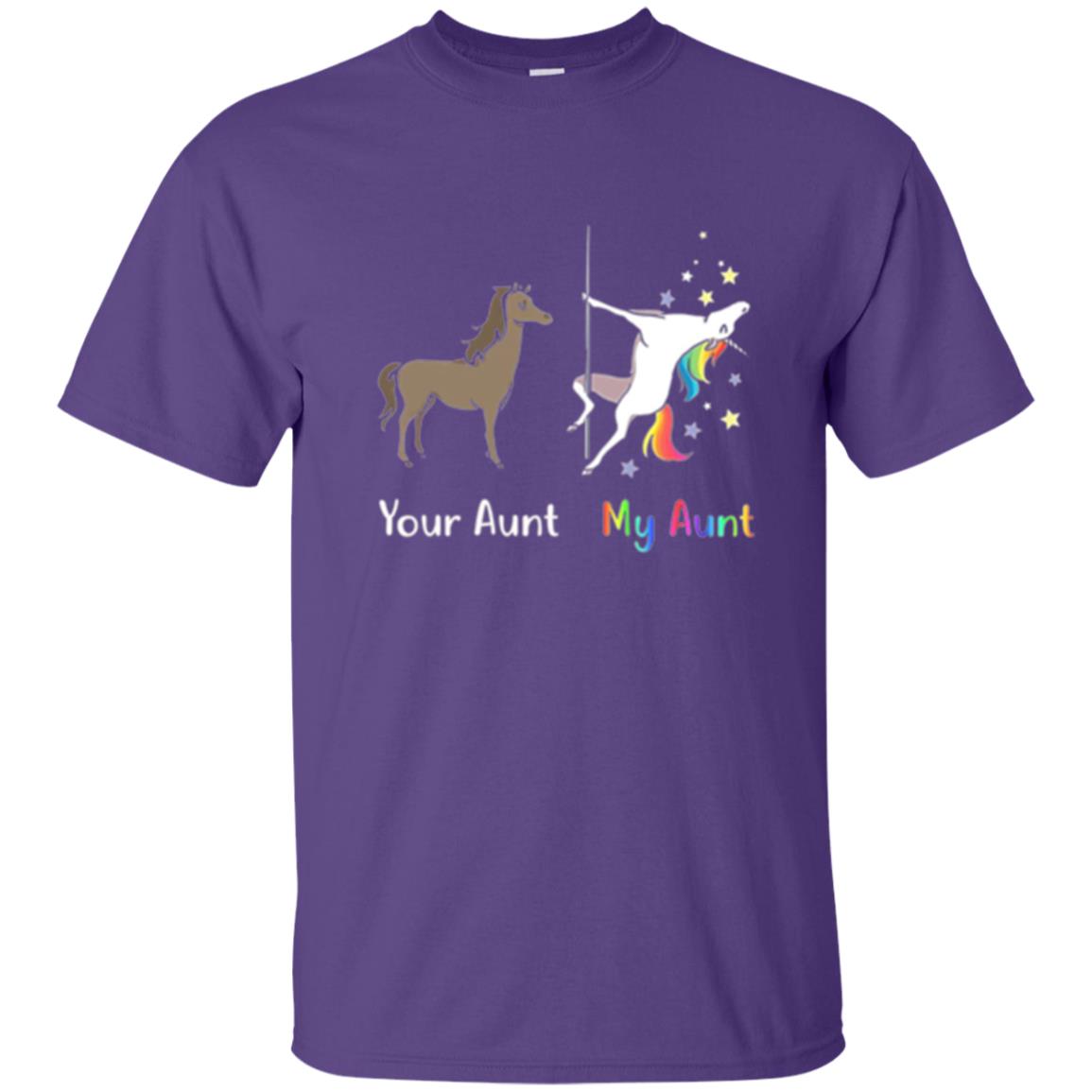 Unicorn T-shirt Your Aunt My Aunt Purple