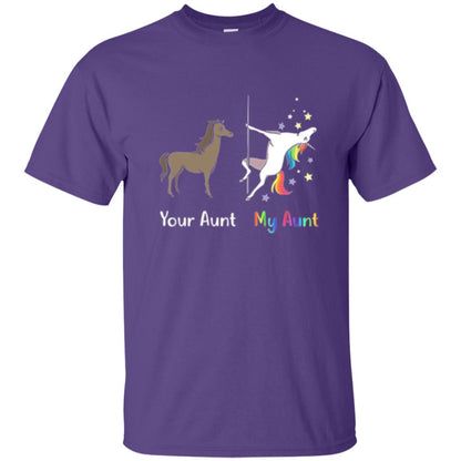 Unicorn T-shirt Your Aunt My Aunt Purple
