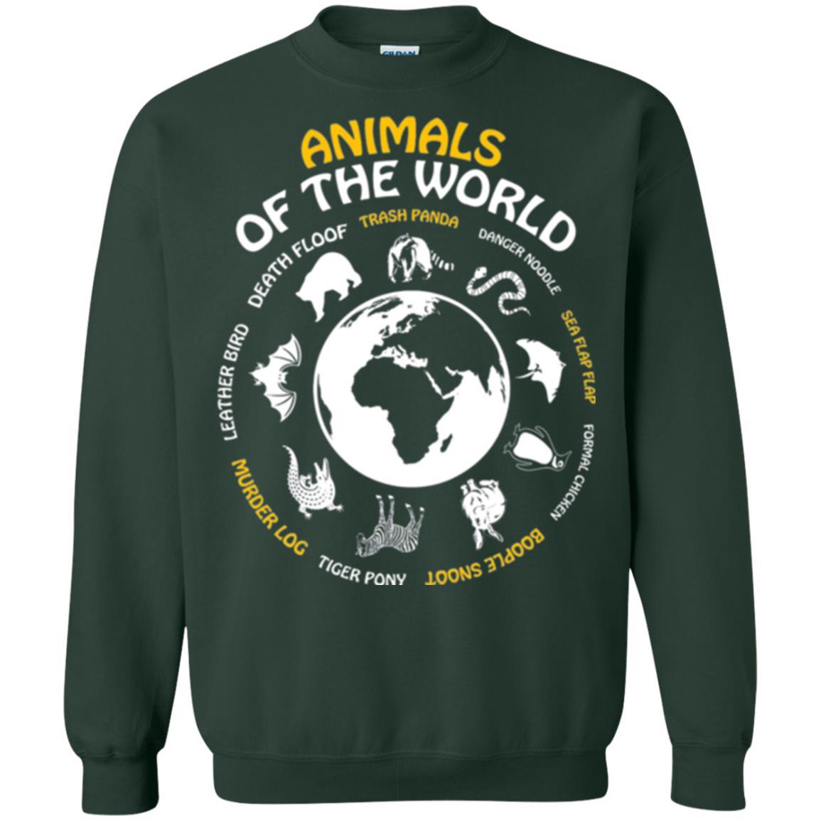 Rare Animals Of The World T-shirt Forest Green