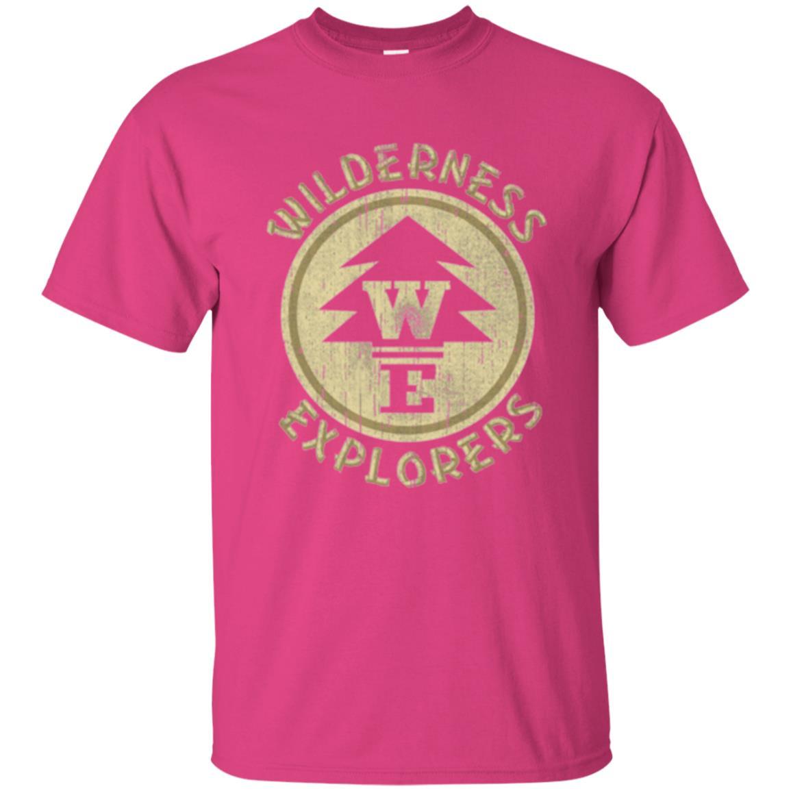 Wilderness Explorer Badge Graphic T-shirt Heliconia