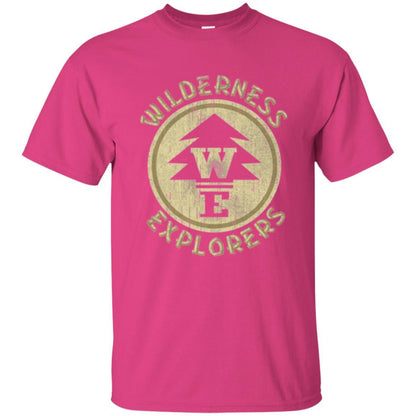 Wilderness Explorer Badge Graphic T-shirt Heliconia