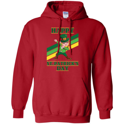 Dabbing Leprechaun Saint Patrick_s Day T-shirt Red