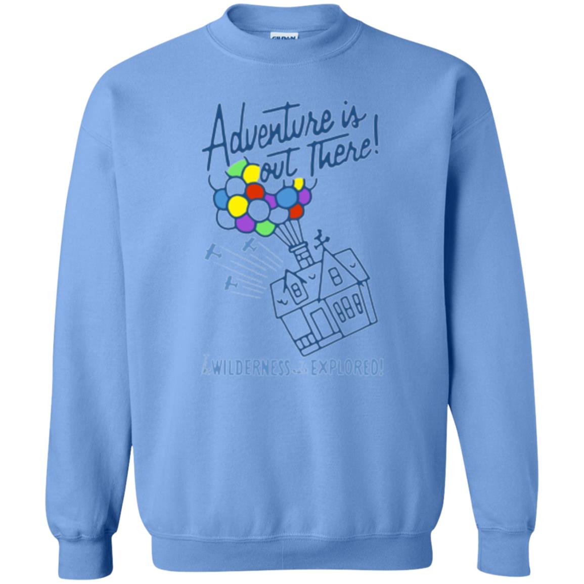 Adventure Is Out There T-shirt Carolina Blue