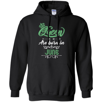 Brithday T-Shirt Queen Are Born In June Black