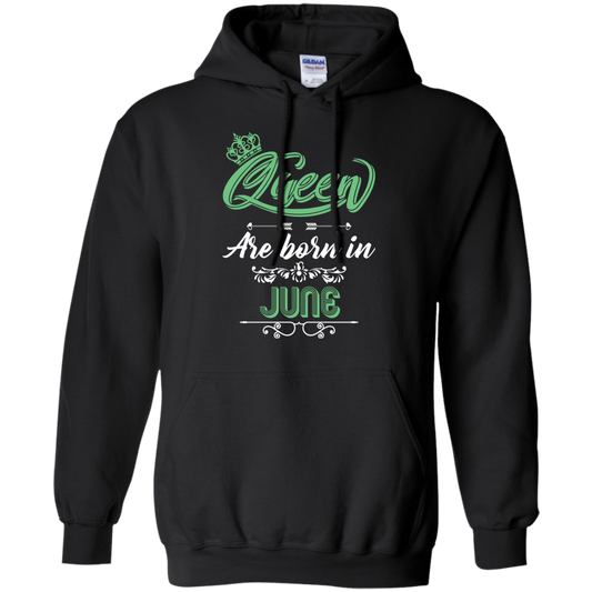 Brithday T-Shirt Queen Are Born In June Black