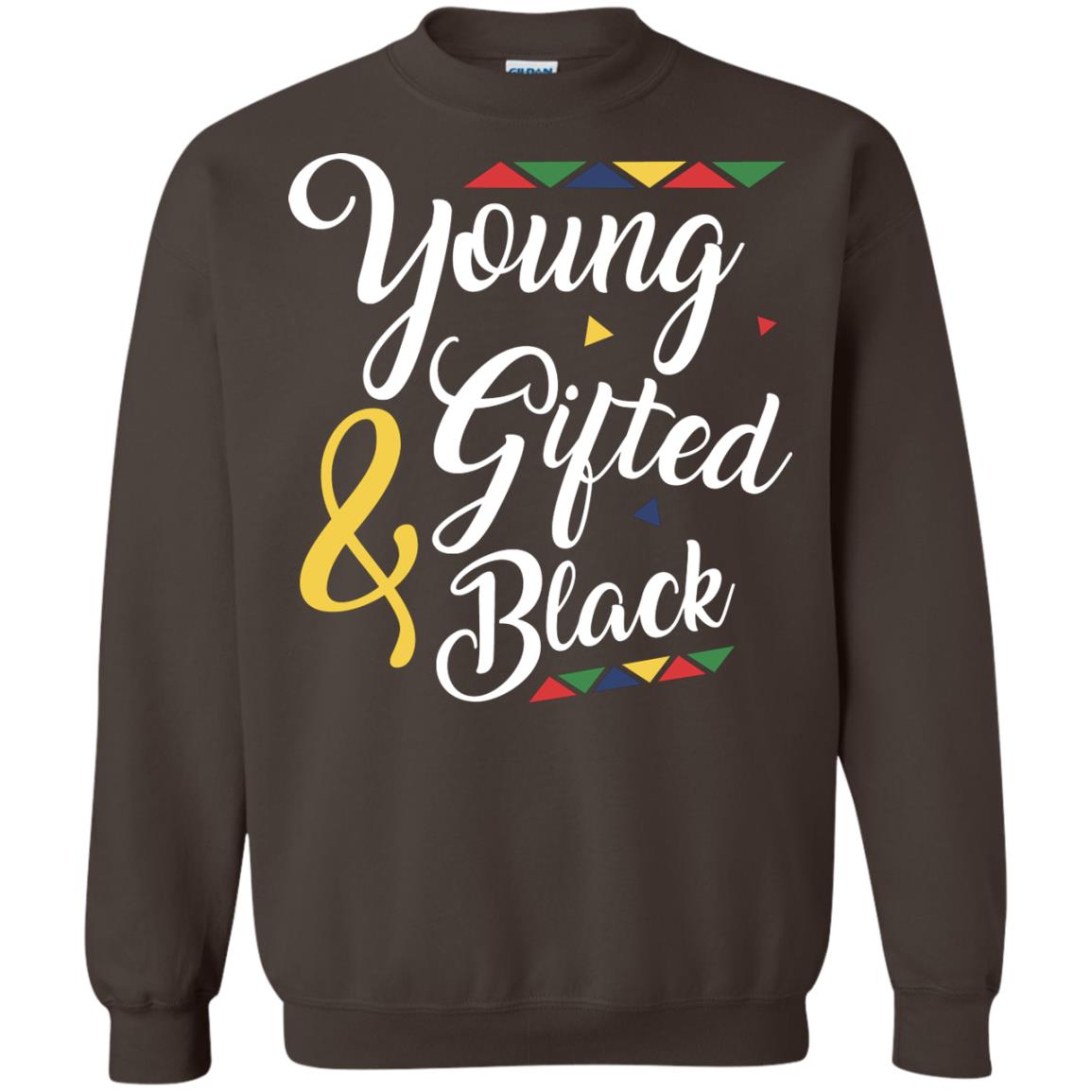 African American T-shirt Young Gifted And Black Dark Chocolate