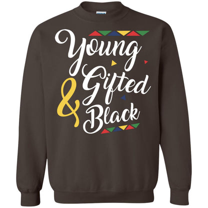 African American T-shirt Young Gifted And Black Dark Chocolate