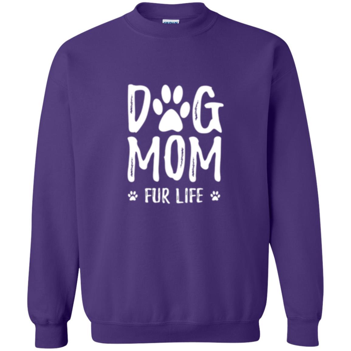 Dog Lover T-shirt Dog Mom Fur Life T-shirt Purple