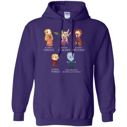 Know Something Game Of Thrones Fan T-shirt Purple