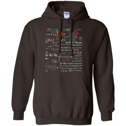 Math Lover T-shirt Formulas Cheat Sheet Dark Chocolate