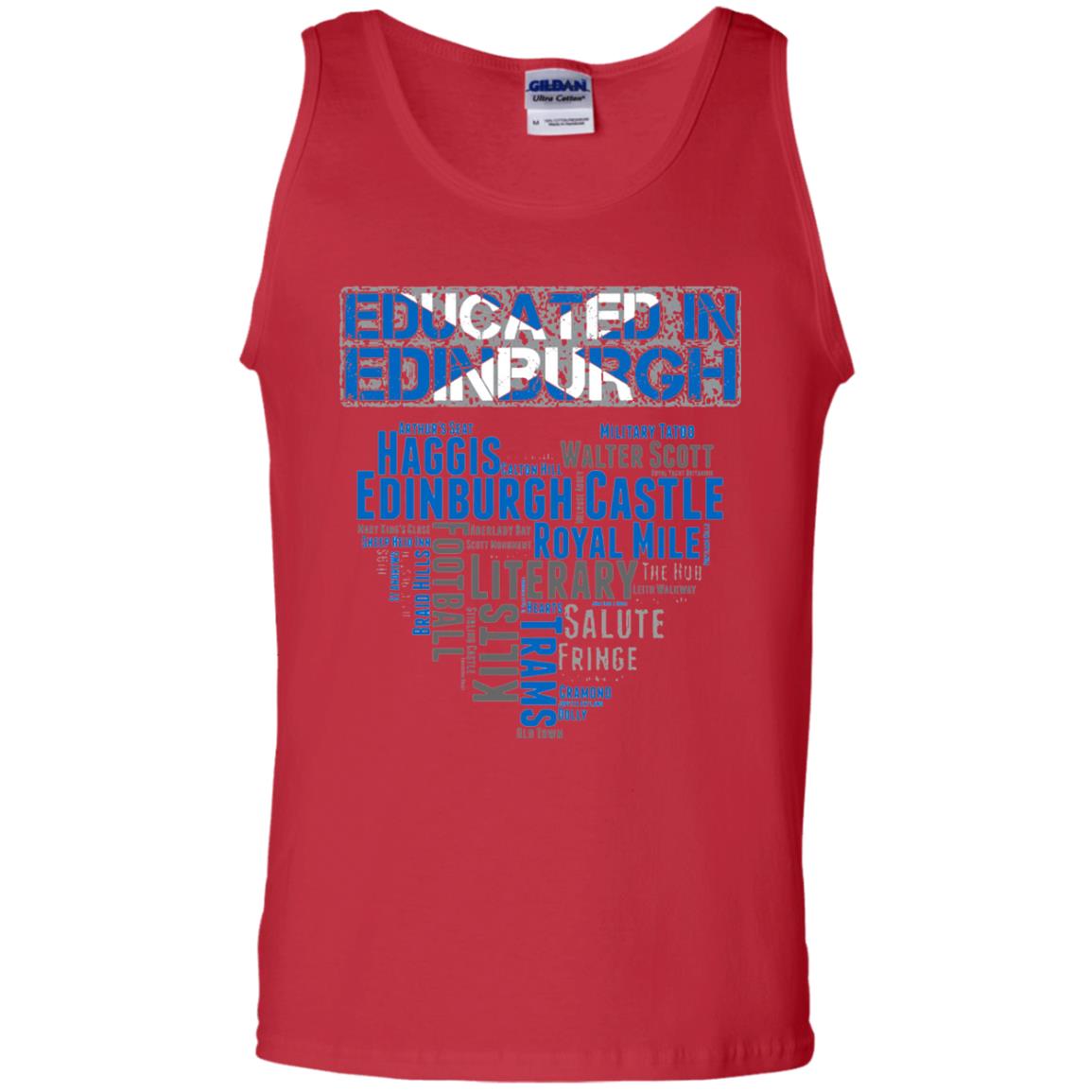 Edinburgh T-shirt Educated In Edinburgh Red
