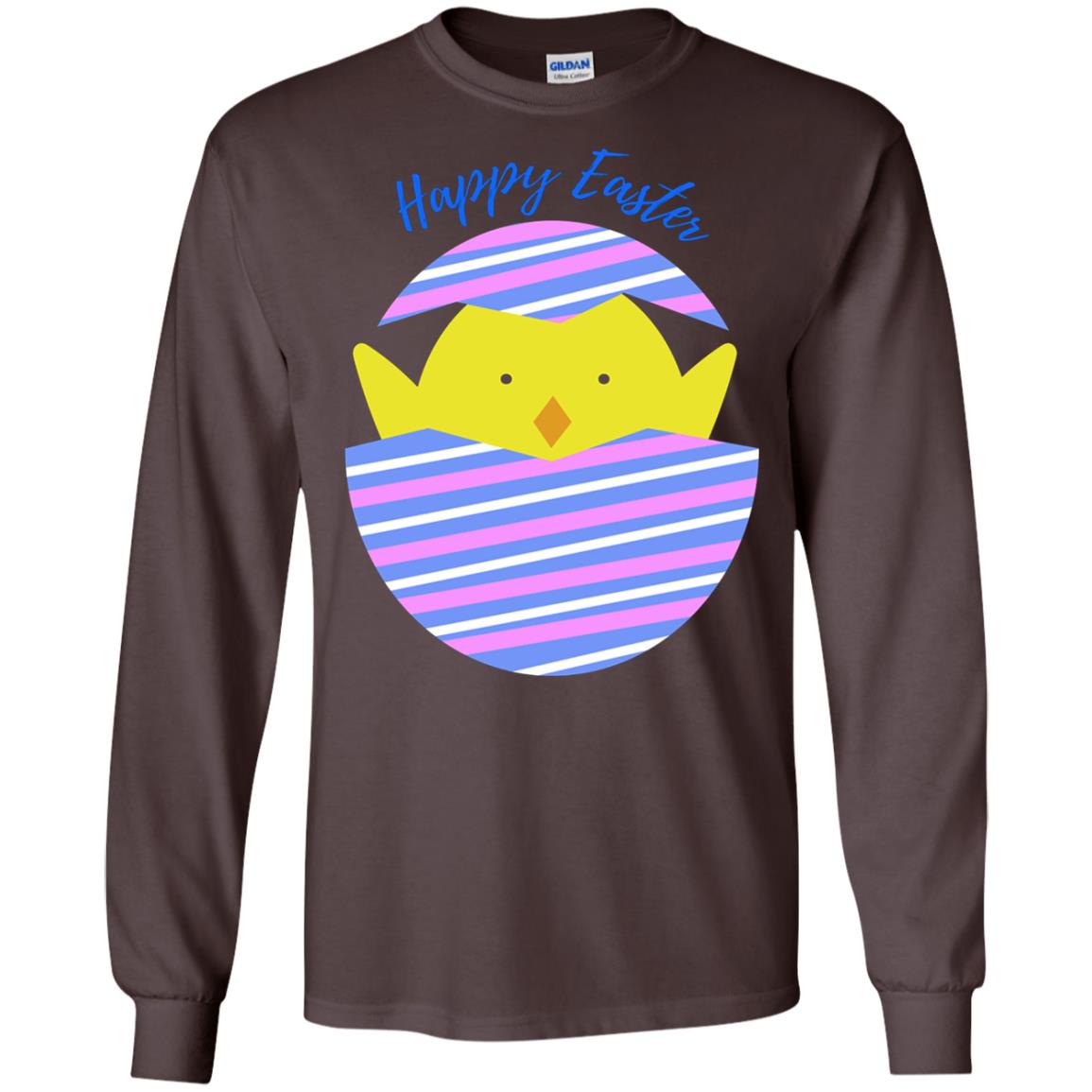 Easter Shirt Happy Easter Dark Chocolate