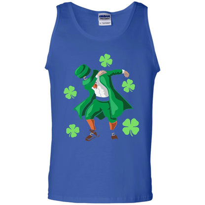 Funny Dabbing Leprechaun St. Patricks Day T-shirt Royal