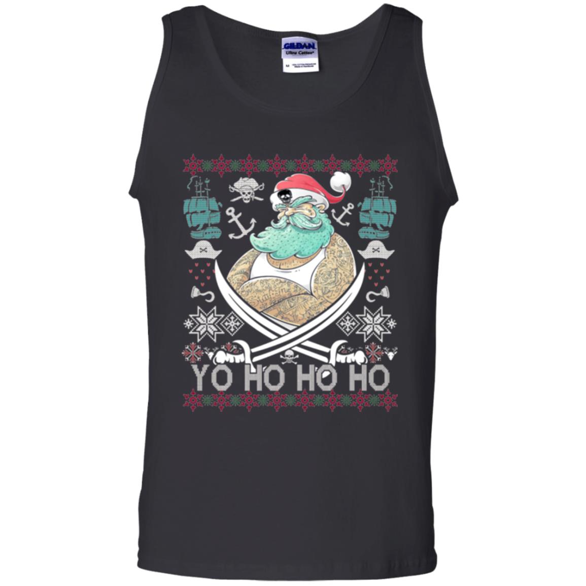 Christmas T-shirt Santa Pirate Black