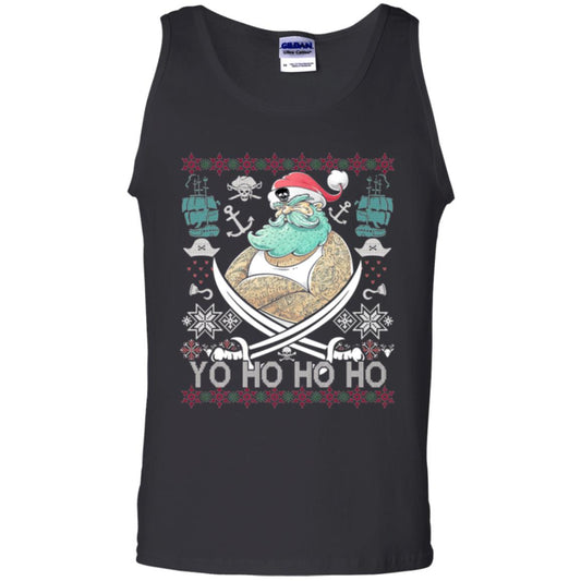 Christmas T-shirt Santa Pirate Black