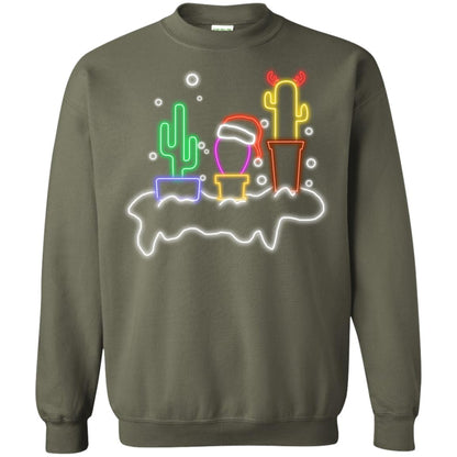 Cactus Merry X-mas Gift Shirt Military Green