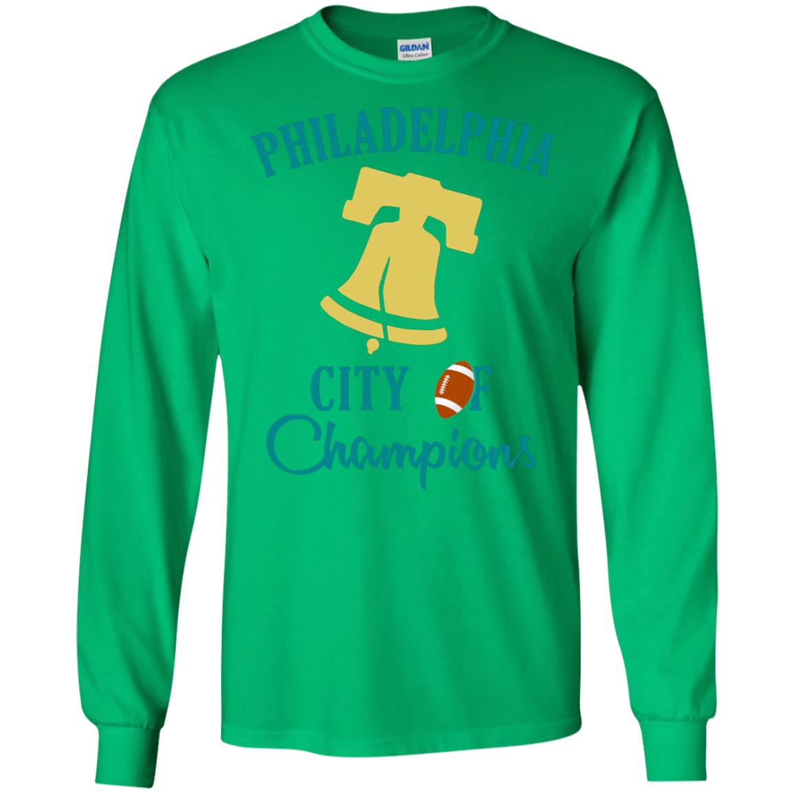 Football Lover T-shirt Philadelphia City Of Champion Irish Green