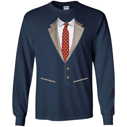 Tuxedo T-shirt Retro Prom Men With Bowtie Navy
