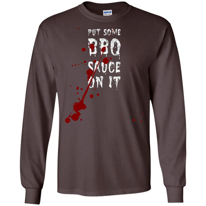 Put Some Bbq Sauce On It Funny Ketchup Squirt Drip Dark Chocolate