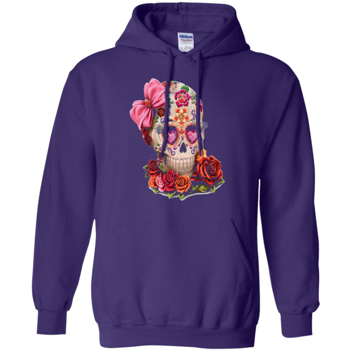 Cinco De Mayo Skull Women Flower Shirt Purple