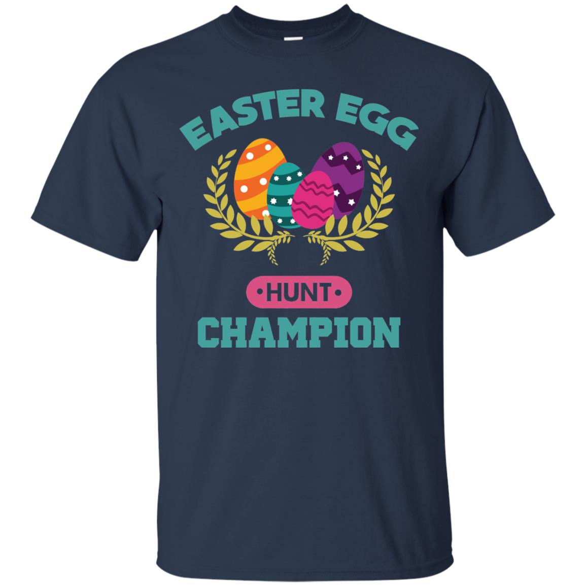 Easter Egg Hunt Champion Easter Day T-shirt Navy