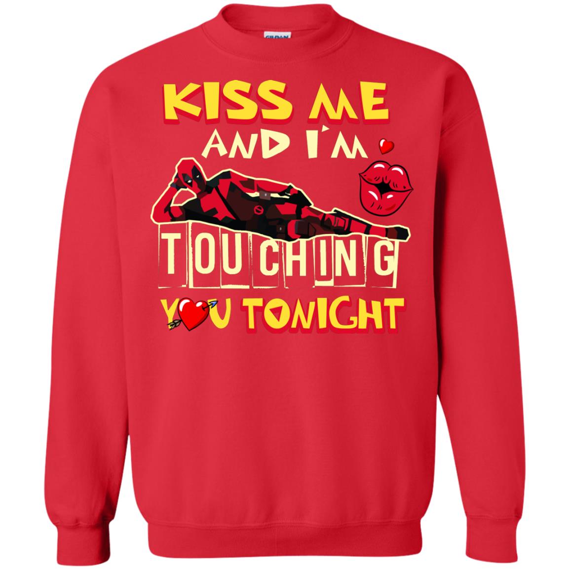 Kiss Me And I'm Touching You Tonight Film Lover T-shirt Red