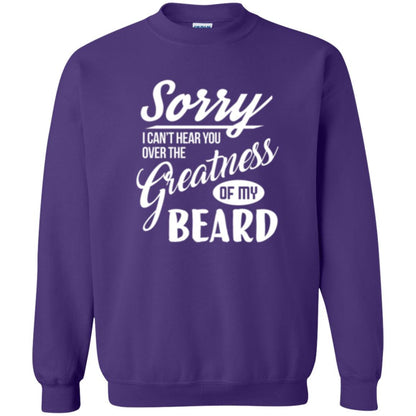 Bread Man T-shirt Sorry I Cant Hear You Over The Greatness Of My Beard Purple