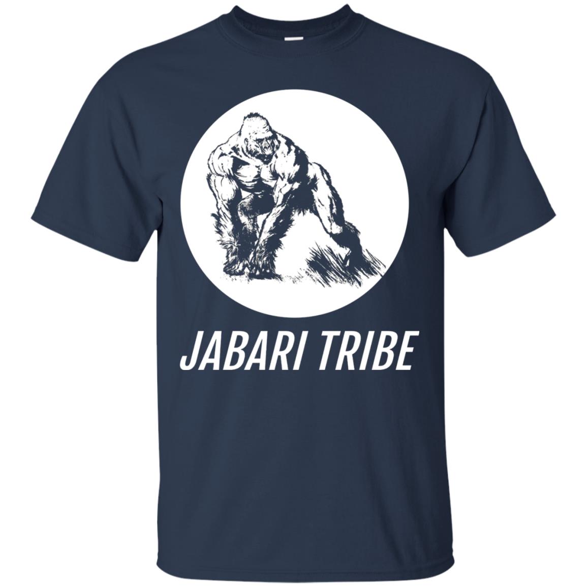 Jabari Tribe White Gorilla T-shirt Navy