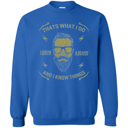 Funny Joke Retro Vintage T-shirt That What I Do I Grow A Beard Royal