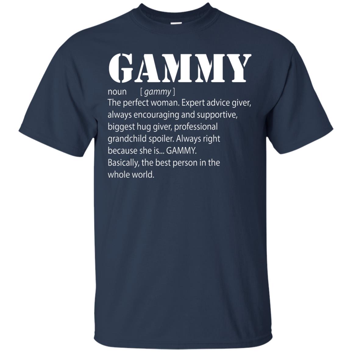 Gammy The Perfect Woman Expert Advice Giver Shirt Navy