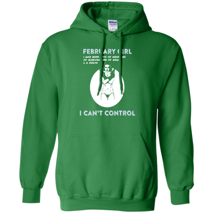 February Girl I Was Born With My Heart T-shirt Irish Green