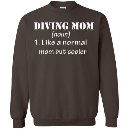 Diving Mom Like A Normal Mom But Cooler Diving Gift Shirt For Mom Dark Chocolate