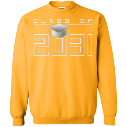 Class Of 2031 Kindergarten First Day Of School Graduate In 2031 Shirt Gold