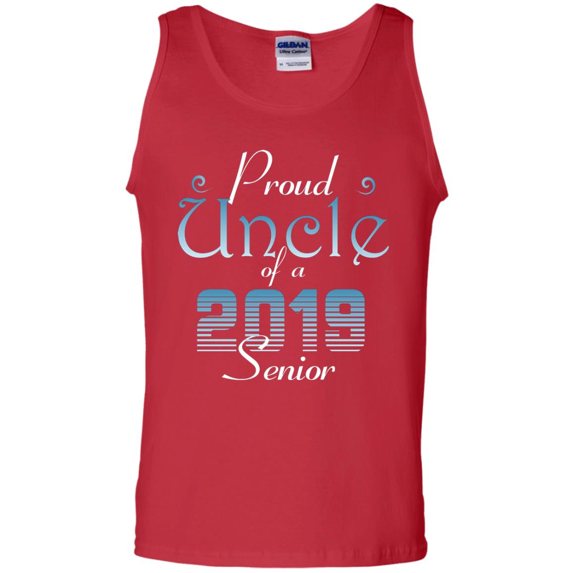 Proud Uncle Of 2019 Senior Uncle Shirt Red