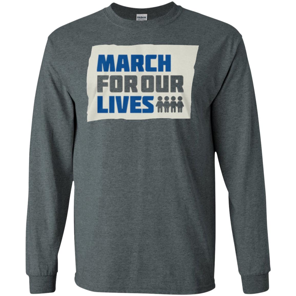 March For Our Lives Anti Gun T-shirt Dark Heather