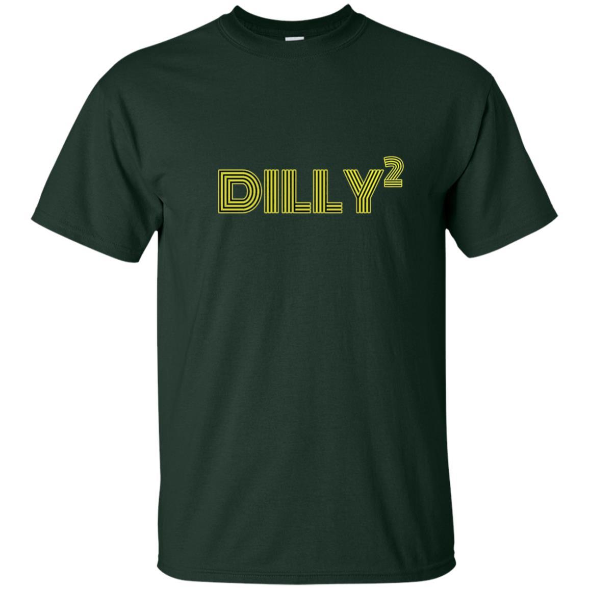 Christmas T-shirt Dilly Squared Forest Green