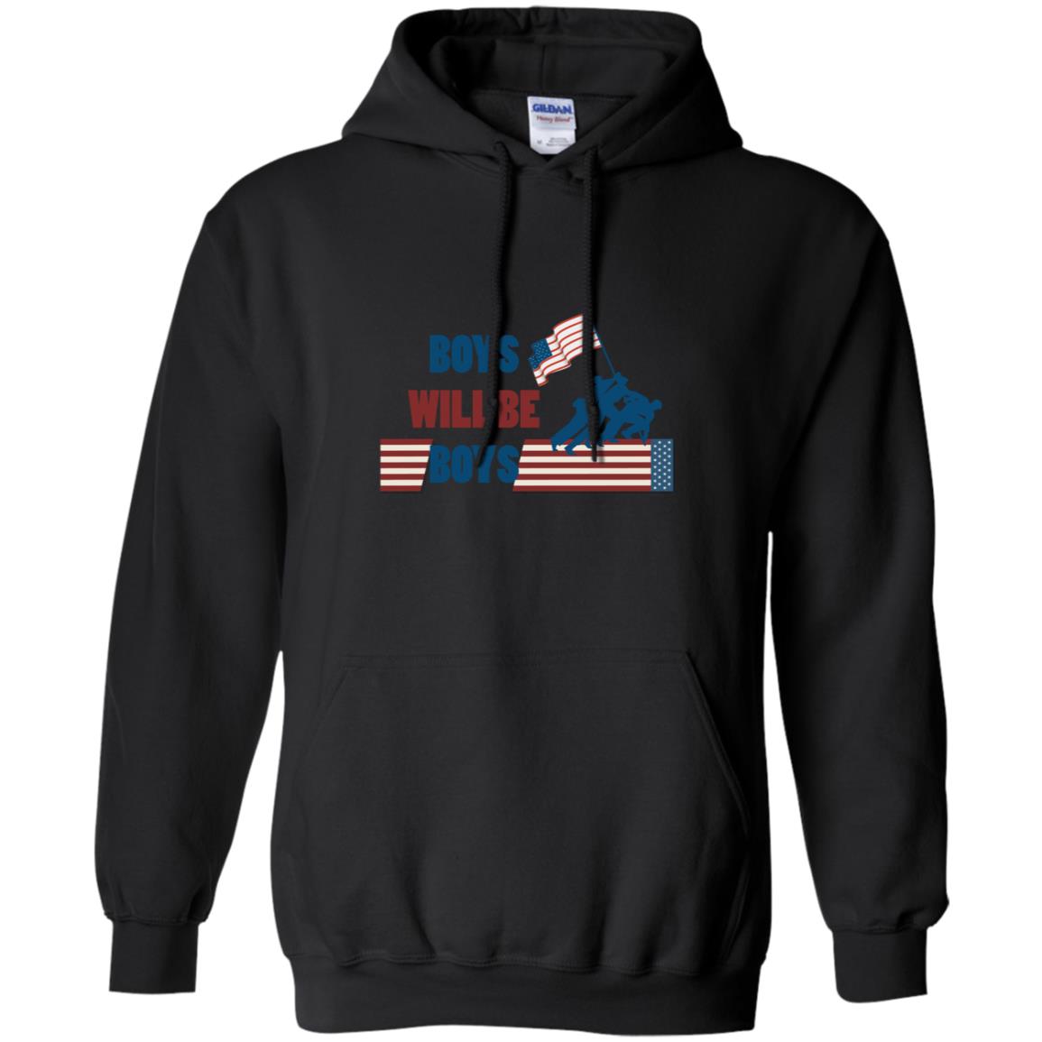 Boys Will Be Boys Military Shirt Black