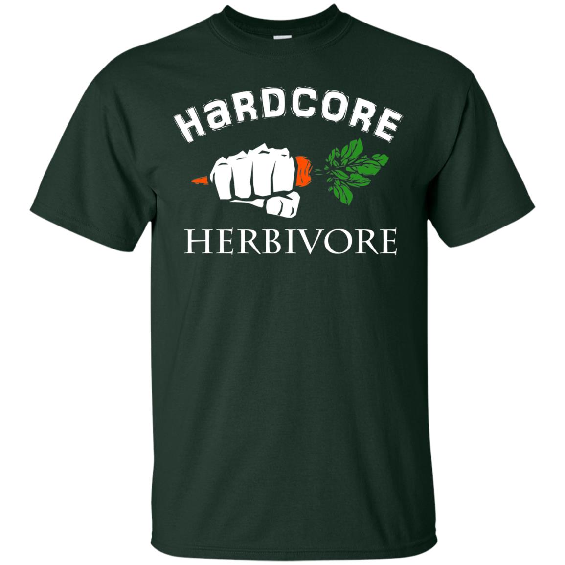 Hardcore Herbivore Vegetarians T-shirt Forest