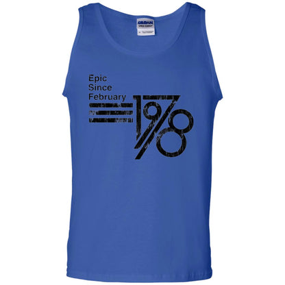 Epic Since February 1978 Birthday Gift T-shirt Royal