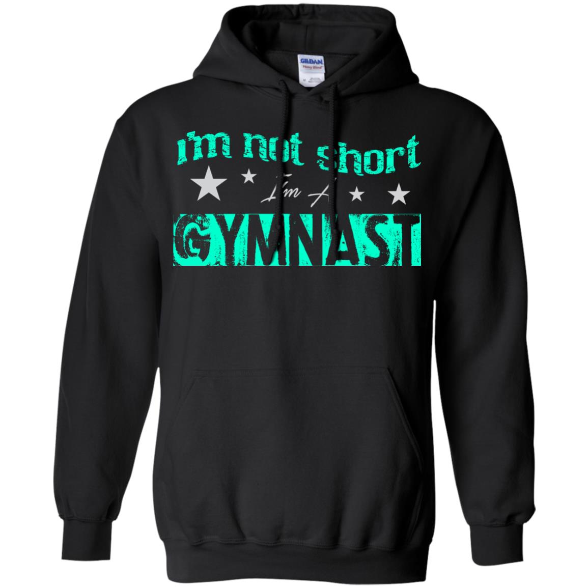 Gymnast T-shirt I_m Not Short I_m A Gymnast Black
