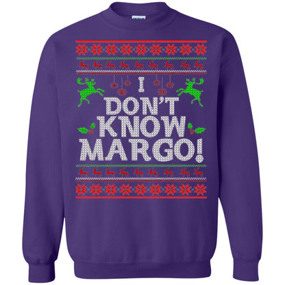 Christmas T-shirt I Don't Know Margo Purple