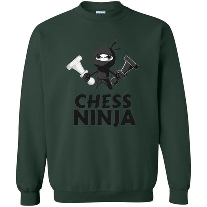 Funny Chess Ninja T-shirt Forest Green