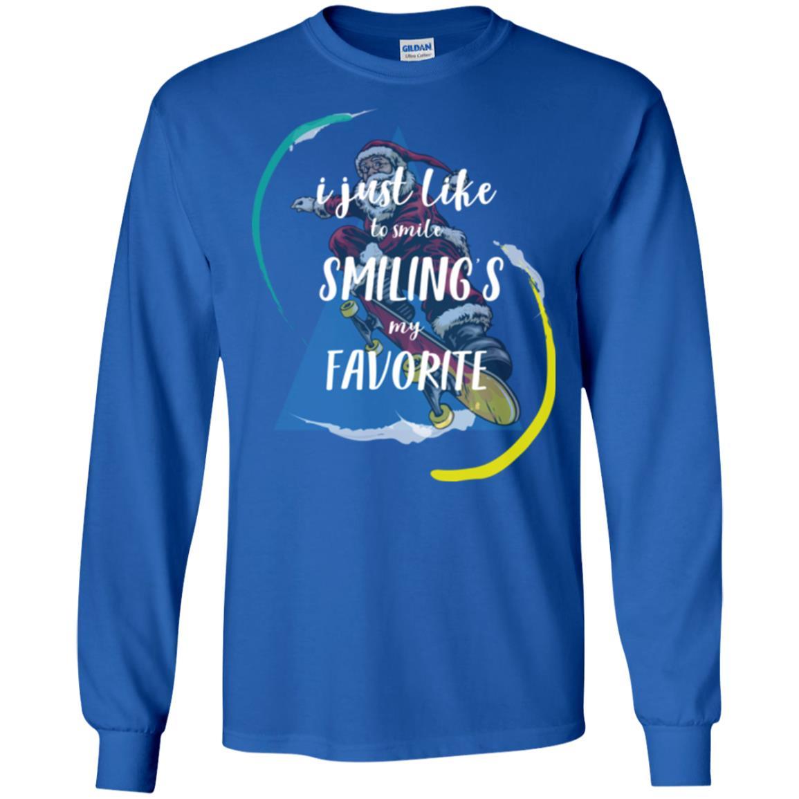 Christmas T-shirt I Just Like To Smile Smiling My Favorite Royal