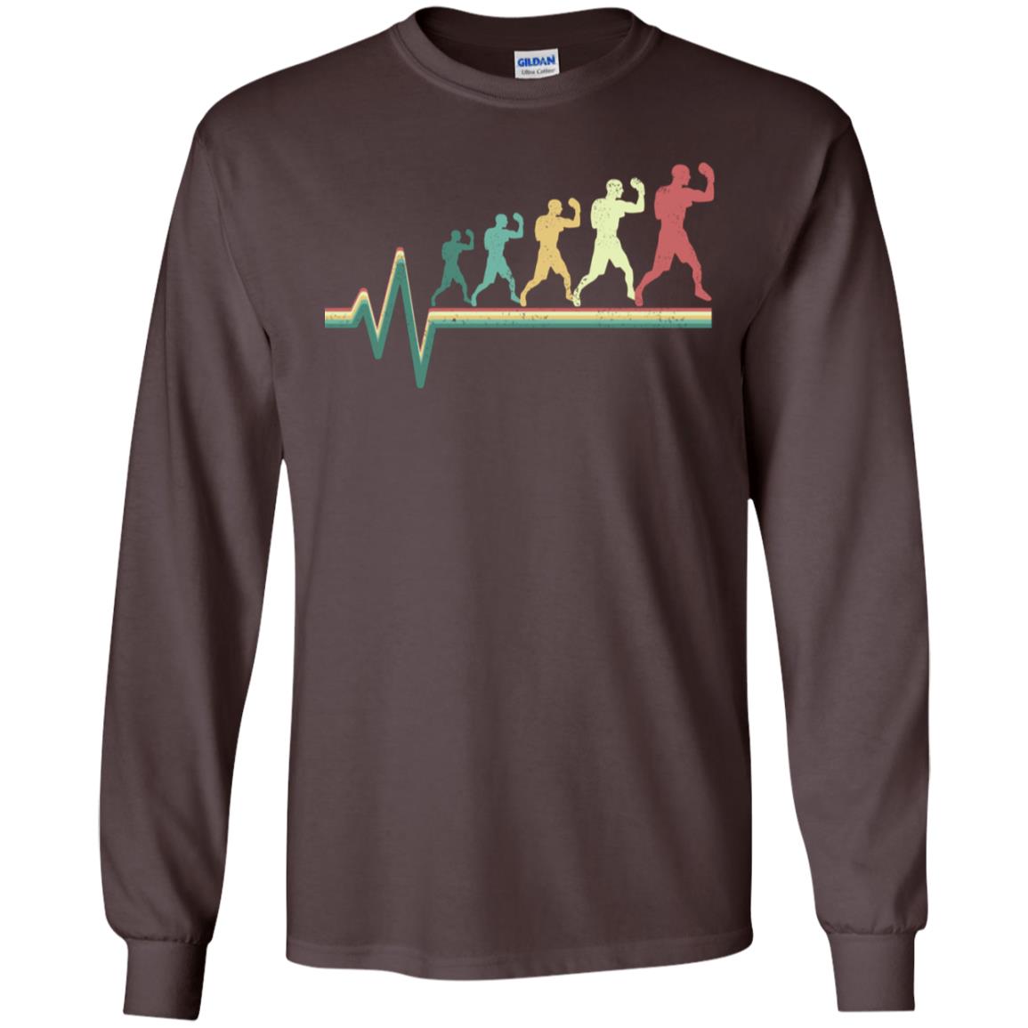 Boxing Heartbeat Boxer Gift Shirt Dark Chocolate