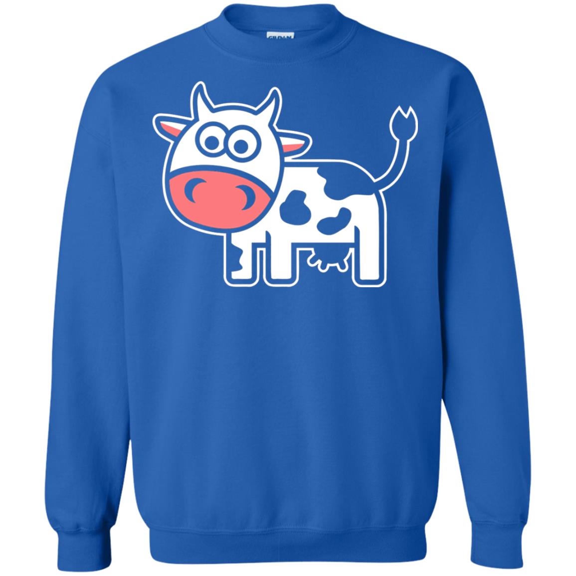 Cute Comic Cow Lover T-shirt Royal