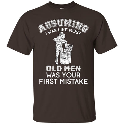 Assuming I Was Like Most Old Men Beekeeper T-shirt Dark Chocolate