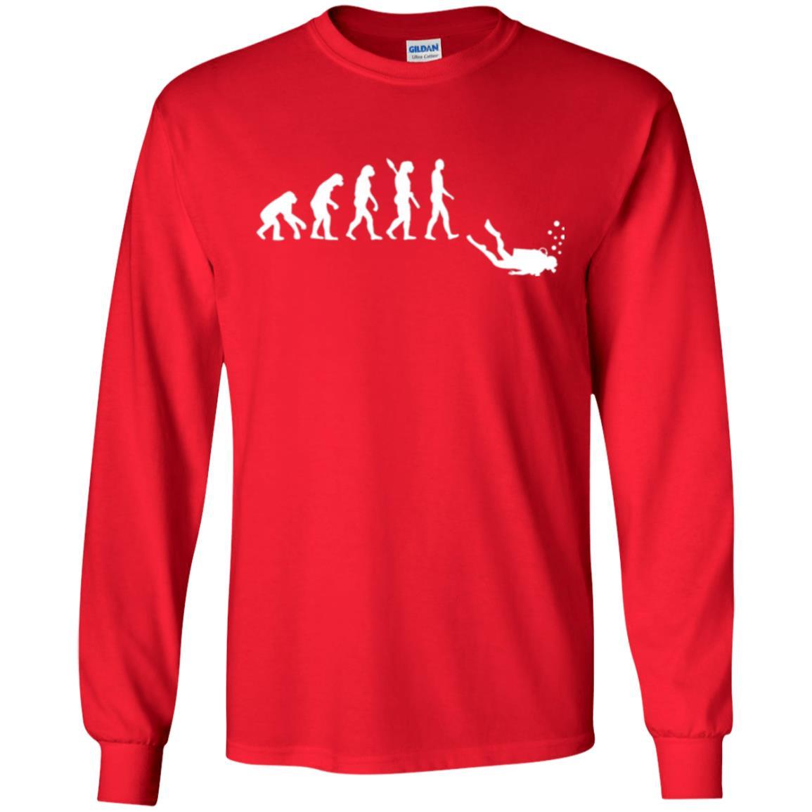 Diver T-shirt Evolution Of Man T-shirt