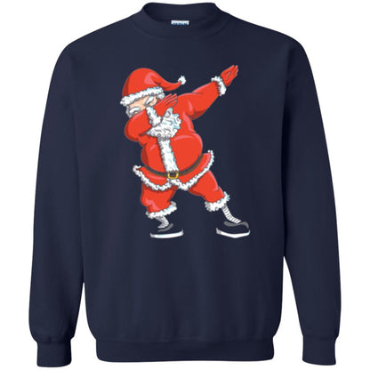 Christmas T-shirt Dabbing Santa Claus T-shirt Navy